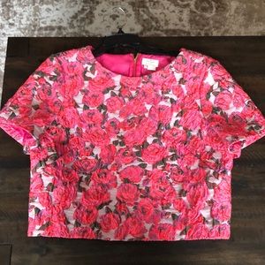 NWT Kate Spade Brocade Crop Top